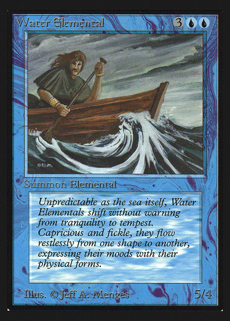 Water Elemental (Not Tournament Legal)\nInternational Edition\nSingle\nMagic The Gathering