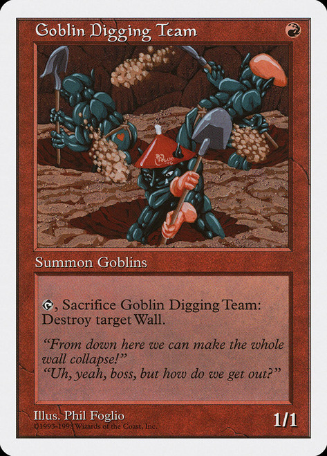 Goblin Digging Team\nAnthologies\nSingle\nMagic The Gathering