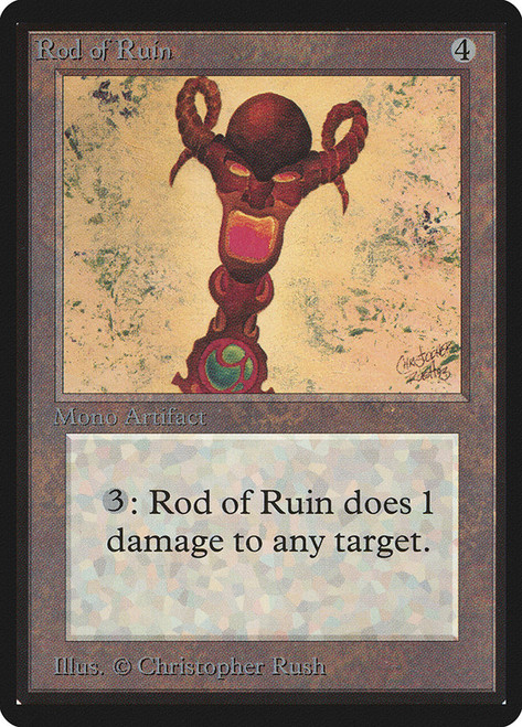 Rod of Ruin\nBeta\nSingle\nMagic The Gathering