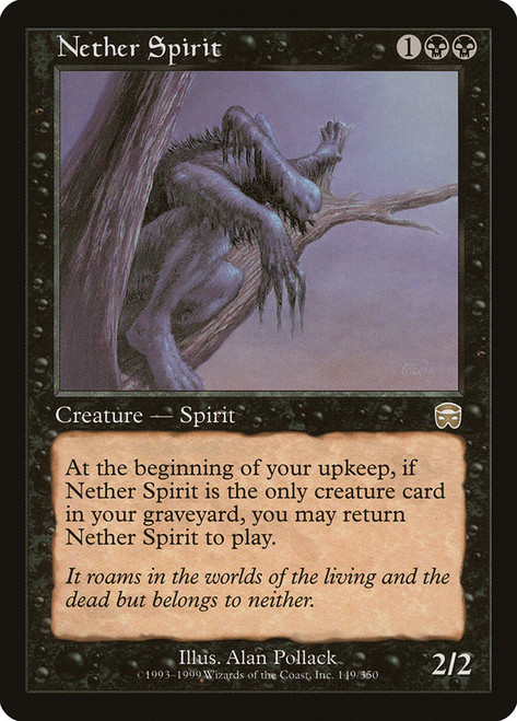 Nether Spirit\nMercadian Masques\nSingle\nMagic The Gathering