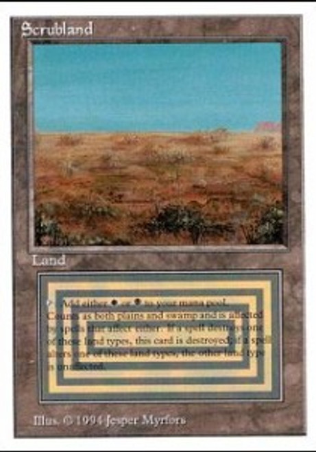 Scrubland (BB) | 3rd Edition - Black Border - Italian | Star City 