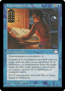 Ancestral Knowledge
Weatherlight - Spanish
Single
Magic The Gathering