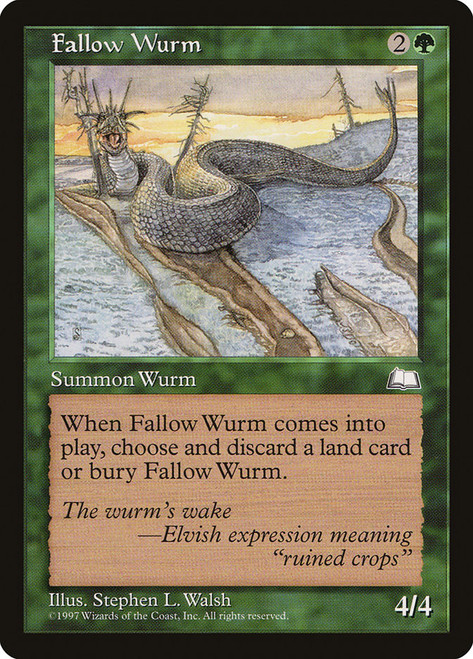 Fallow Wurm\nWeatherlight\nSingle\nMagic The Gathering