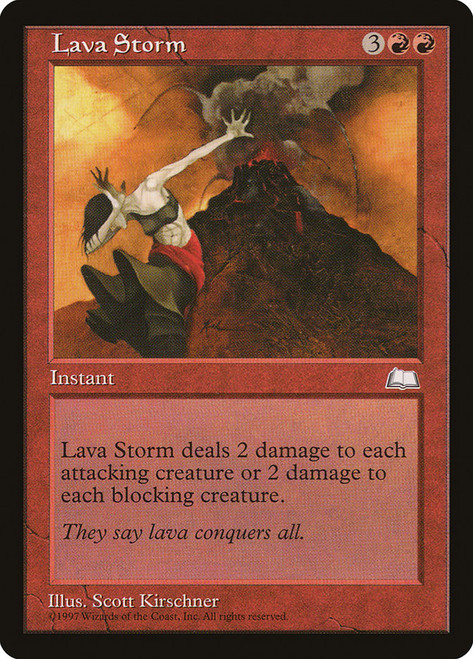 Lava Storm\nWeatherlight\nSingle\nMagic The Gathering