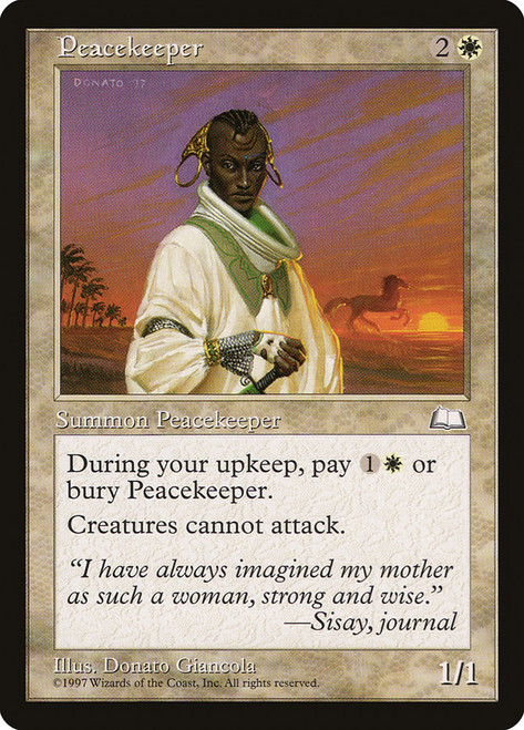 Peacekeeper\nWeatherlight\nSingle\nMagic The Gathering