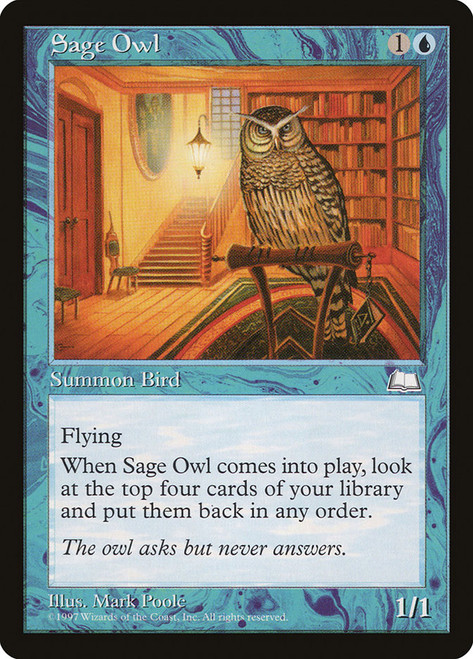 Sage Owl\nWeatherlight\nSingle\nMagic The Gathering
