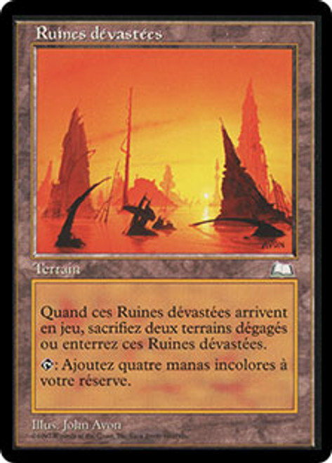 Scorched Ruins
Weatherlight - French
Single
Magic The Gathering