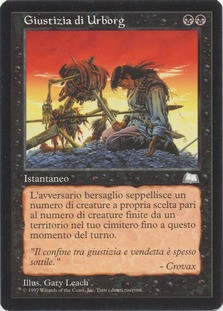 Urborg Justice
Weatherlight - Italian
Single
Magic The Gathering