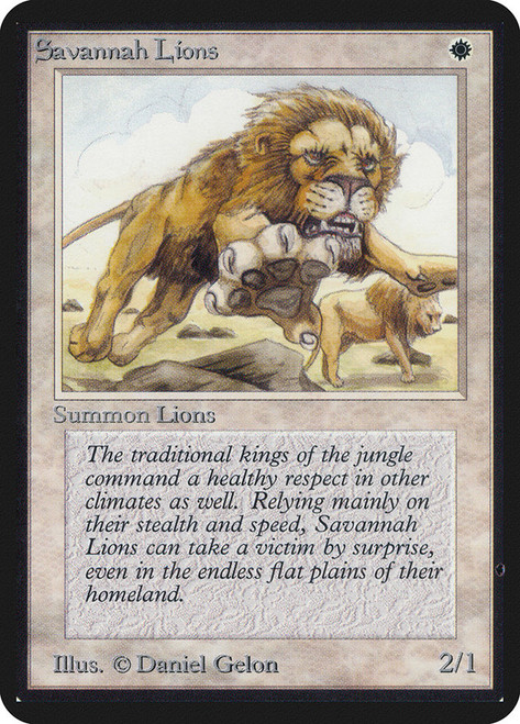 Savannah Lions\nAlpha\nSingle\nMagic The Gathering