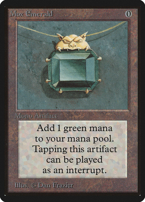 Mox Emerald\nBeta\nSingle\nMagic The Gathering