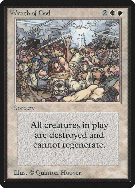 Wrath of God\nBeta\nSingle\nMagic The Gathering