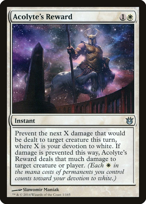 Acolyte's Reward\nBorn of the Gods\nSingle\nMagic The Gathering