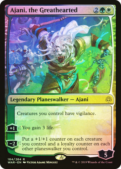Ajani, the Greathearted\nWar of the Spark\nSingle\nMagic The Gathering