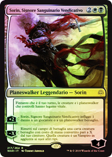 Sorin, Vengeful Bloodlord
War of the Spark (Foil) - Italian
Single
Magic The Gathering