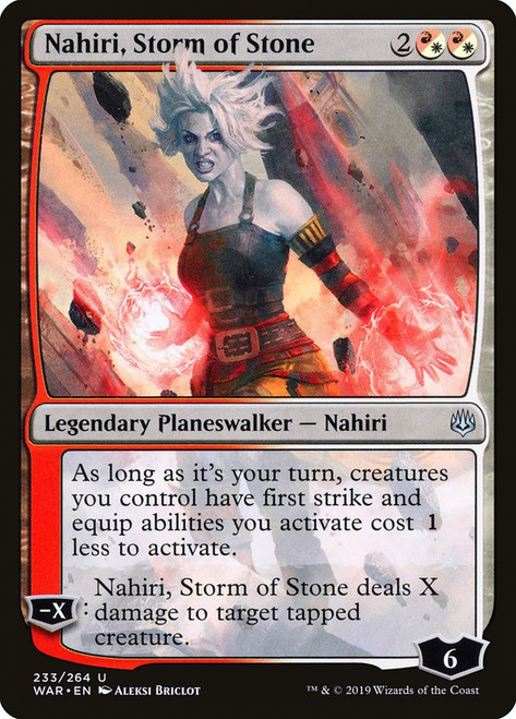 Nahiri, Storm of Stone\nWar of the Spark\nSingle\nMagic The Gathering