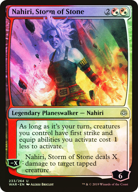 Nahiri, Storm of Stone\nWar of the Spark\nSingle\nMagic The Gathering