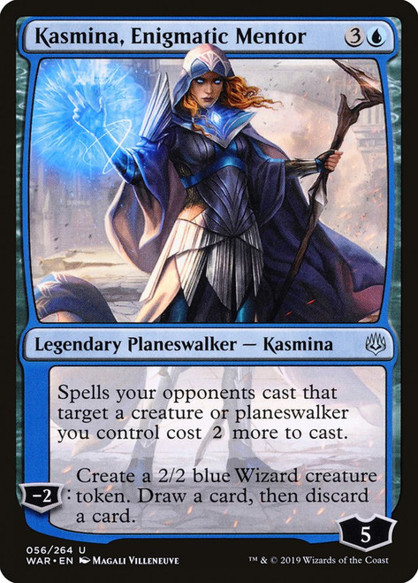 Kasmina, Enigmatic Mentor\nWar of the Spark\nSingle\nMagic The Gathering