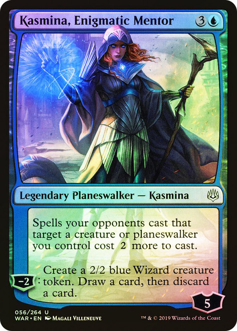 Kasmina, Enigmatic Mentor\nWar of the Spark\nSingle\nMagic The Gathering