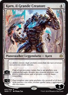 Karn, the Great Creator
War of the Spark - Italian
Single
Magic The Gathering