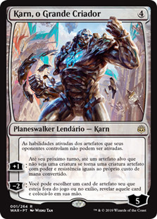 Karn, the Great Creator
War of the Spark - Portuguese
Single
Magic The Gathering