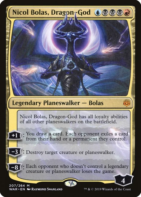 Nicol Bolas, Dragon-God\nWar of the Spark\nSingle\nMagic The Gathering