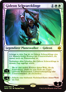 Gideon Blackblade
War of the Spark (Foil) - German
Single
Magic The Gathering