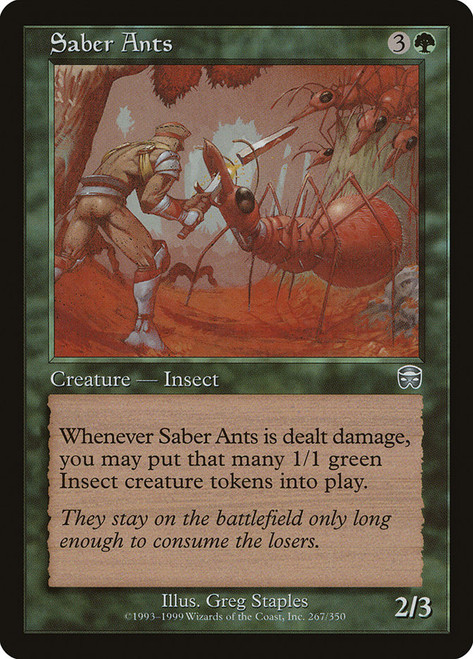 Saber Ants\nMercadian Masques\nSingle\nMagic The Gathering