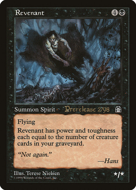 Revenant (Prerelease) (Stronghold)\nPromo: Date Stamped\nSingle\nMagic The Gathering