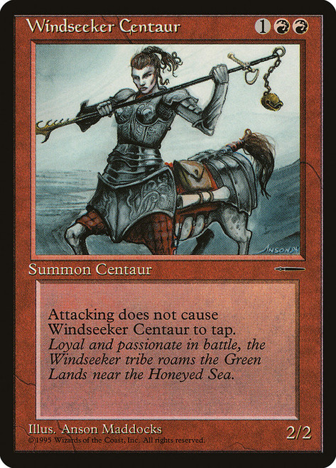 Windseeker Centaur (Book Insert)\nPromo: General\nSingle\nMagic The Gathering