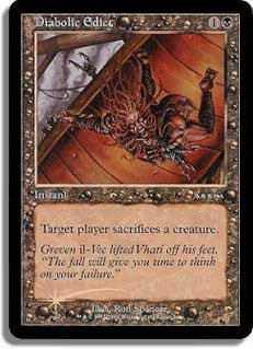 Diabolic Edict (Arena)\nPromo: General\nSingle\nMagic The Gathering