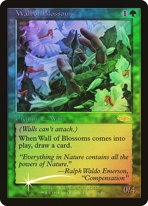 Wall of Blossoms (FNM)\nPromo: General\nSingle\nMagic The Gathering