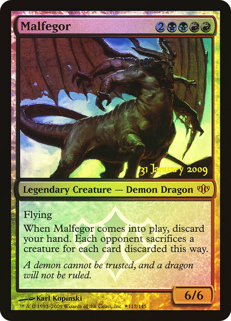 Malfegor (Prerelease) (Conflux)
Promo
Single
Magic: The Gathering