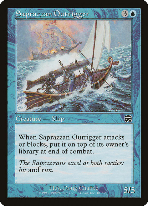 Saprazzan Outrigger\nMercadian Masques\nSingle\nMagic The Gathering