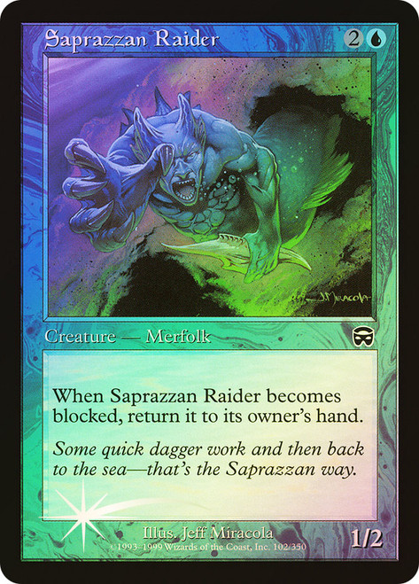 Saprazzan Raider\nMercadian Masques\nSingle\nMagic The Gathering