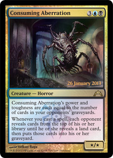 Consuming Aberration (Prerelease) (Gatecrash)\nPromo: Date Stamped\nSingle\nMagic The Gathering