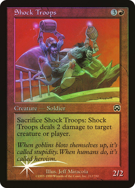 Shock Troops\nMercadian Masques\nSingle\nMagic The Gathering