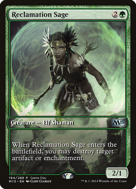 Reclamation Sage (Game Day) (Full Art)\nPromo: General\nSingle\nMagic The Gathering