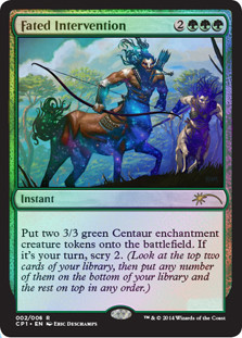 Fated Intervention (Clash Pack)\nPromo: General\nSingle\nMagic The Gathering