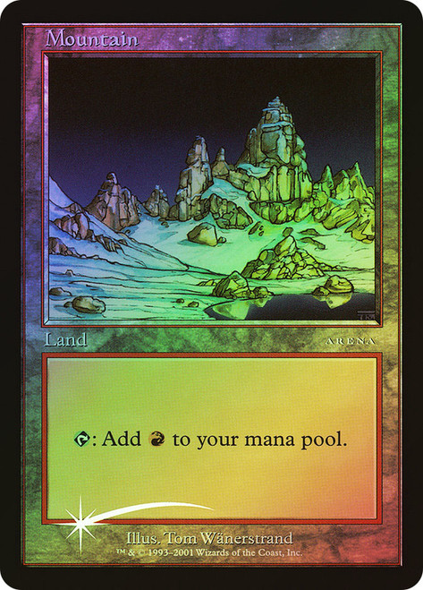 Mountain (Arena) (Ice Age)
Promo
Single
Magic: The Gathering