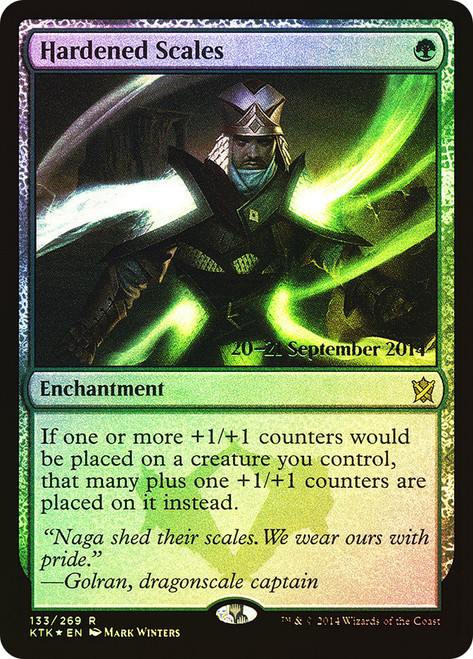 Hardened Scales (Prerelease) (Khans of Tarkir)
Promo
Single
Magic: The Gathering
