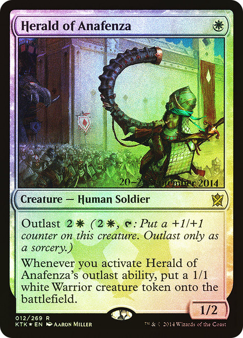 Herald of Anafenza (Prerelease) (Khans of Tarkir)
Promo
Single
Magic: The Gathering