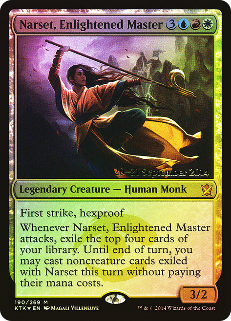 Narset, Enlightened Master (Prerelease) (Khans of Tarkir)
Promo
Single
Magic: The Gathering