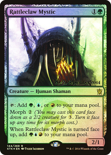 Rattleclaw Mystic (Prerelease) (Khans of Tarkir)
Promo
Single
Magic: The Gathering