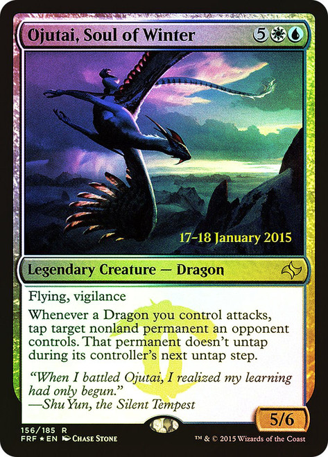 Ojutai, Soul of Winter (Prerelease) (Fate Reforged)
Promo
Single
Magic: The Gathering