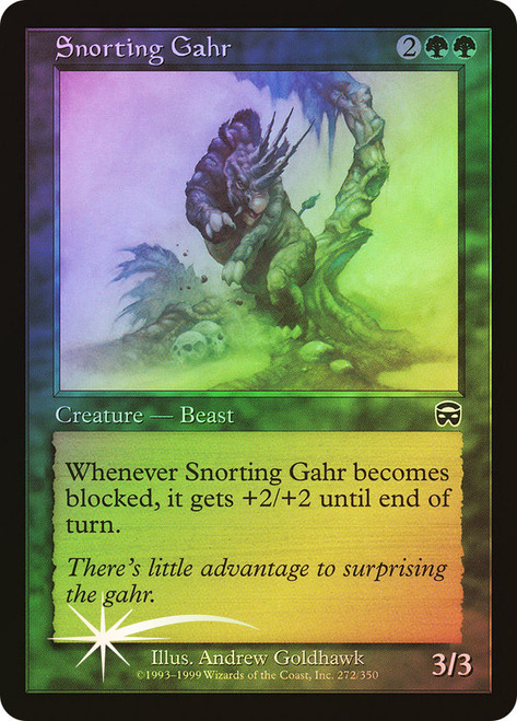 Snorting Gahr\nMercadian Masques\nSingle\nMagic The Gathering