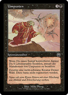 Snuff Out
Mercadian Masques - German
Single
Magic The Gathering