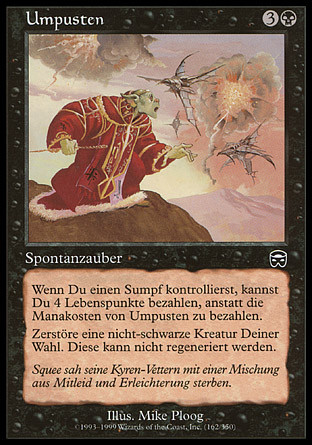 Snuff Out
Mercadian Masques (Foil) - German
Single
Magic The Gathering