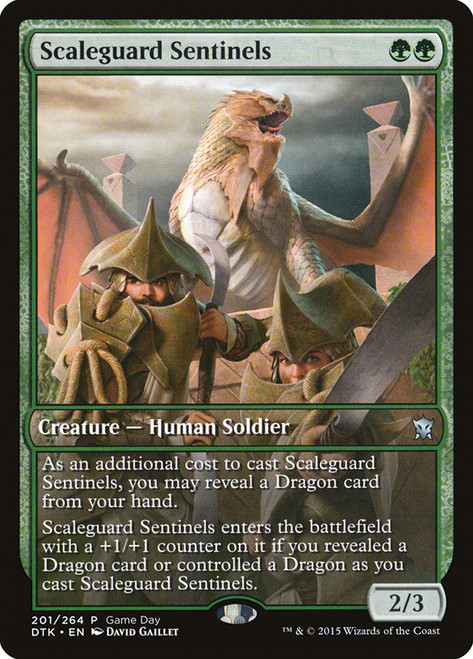 Scaleguard Sentinels (Game Day) (Full Art)\nPromo: General\nSingle\nMagic The Gathering
