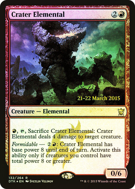 Crater Elemental (Prerelease) (Dragons of Tarkir)
Promo
Single
Magic: The Gathering