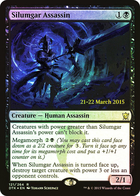 Silumgar Assassin (Prerelease) (Dragons of Tarkir)
Promo
Single
Magic: The Gathering